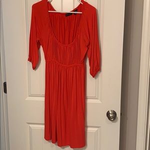 New York and company coral dress size small cute